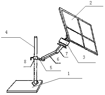 Cloud platform structure for vehicle-mounted solar panel