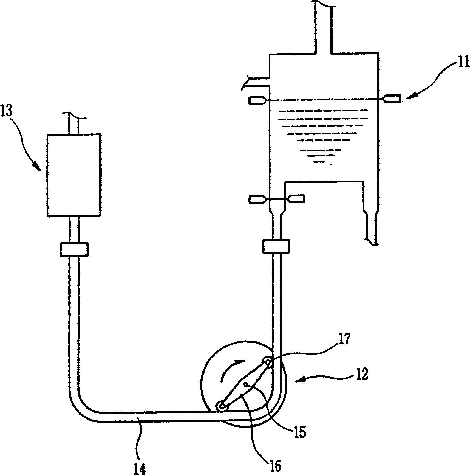 External heart-lung life-supporting system with two beating pump