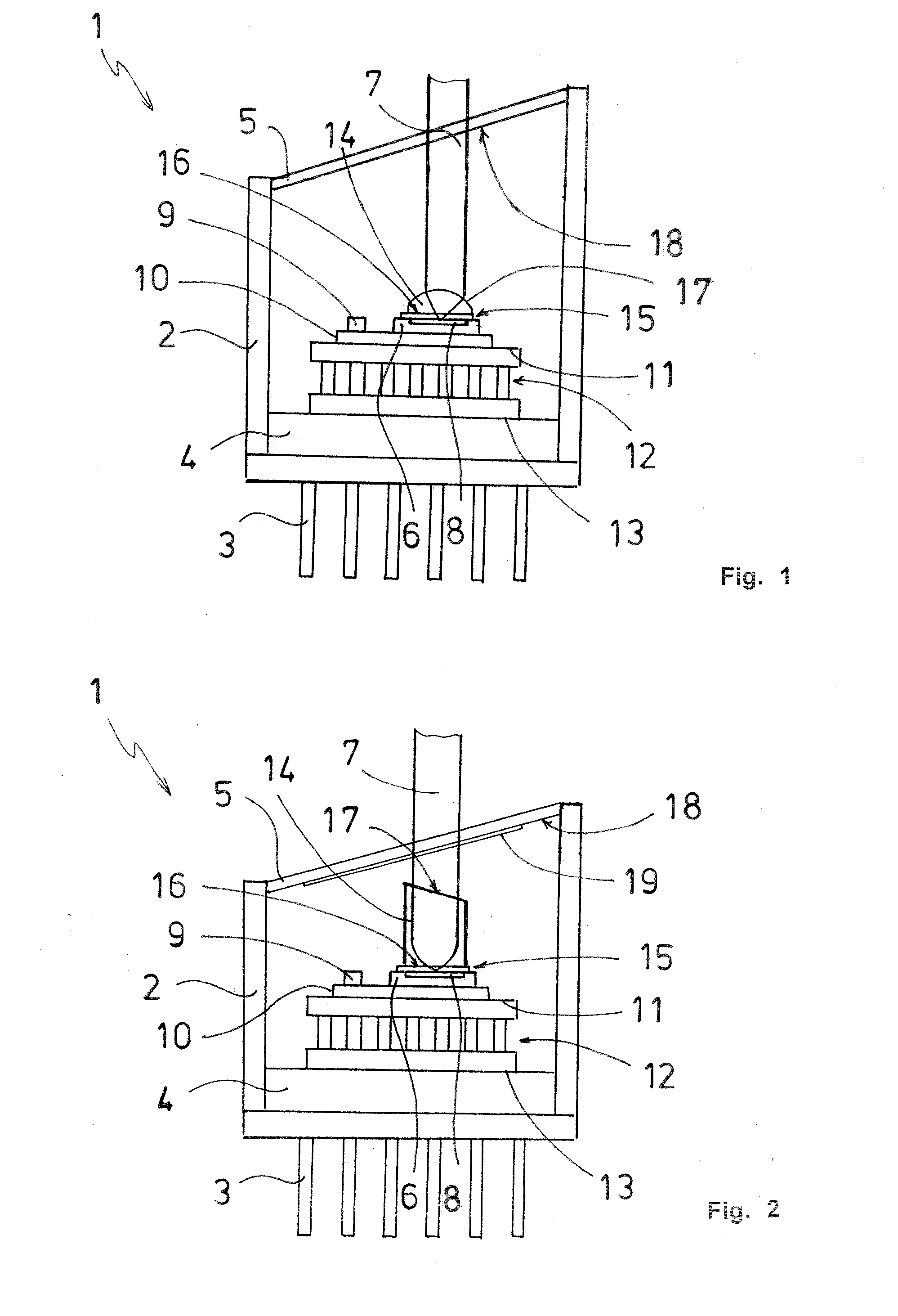 Laser diode structure with integrated temperature-controlled beam shaping element and method for gas detection by means of a laser diode structure
