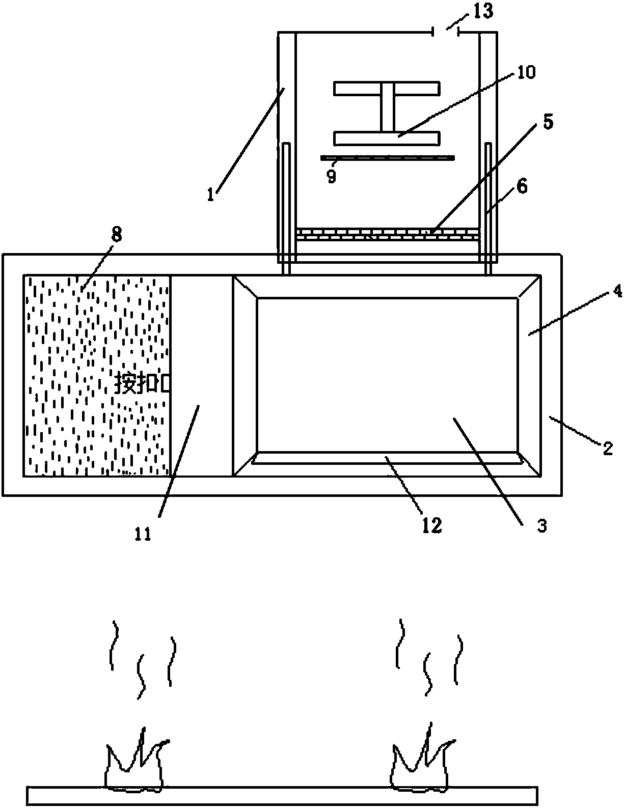 Deformable kitchen ventilator