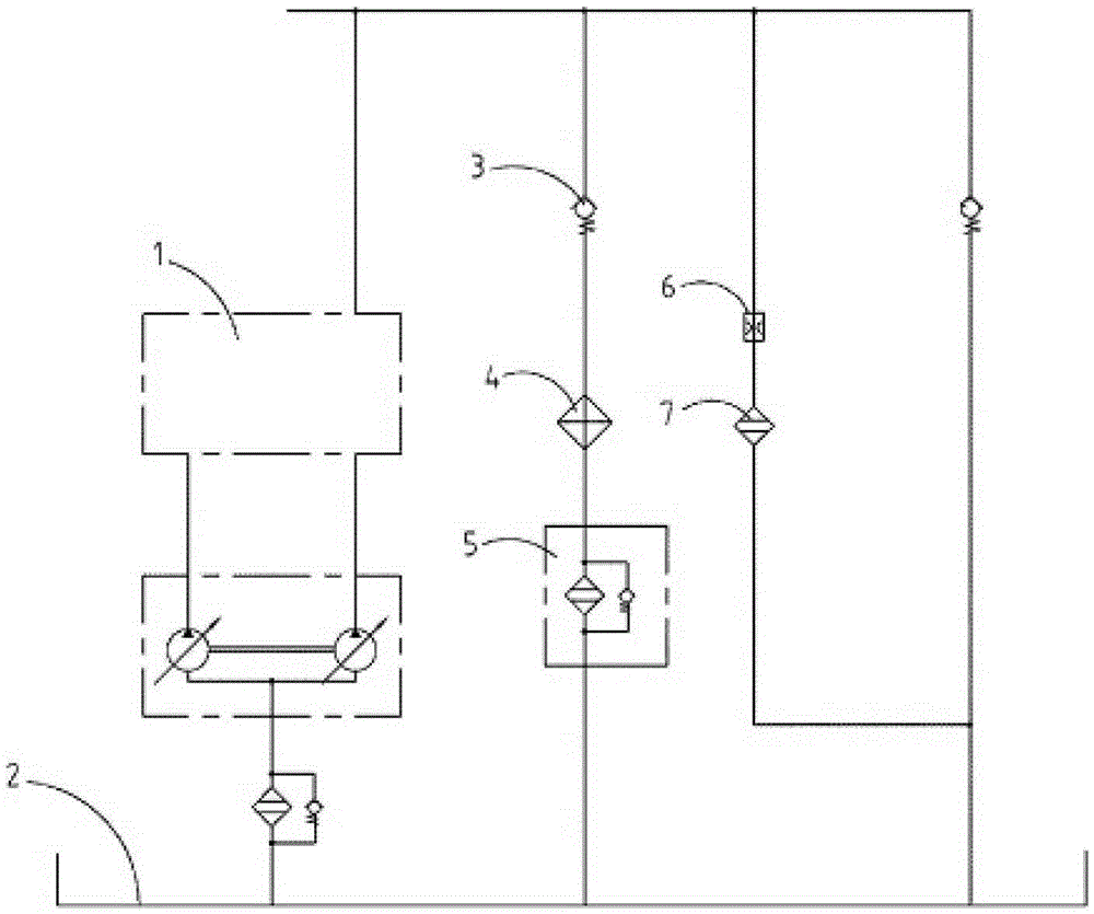 Hydraulic Oil Filtration System and Hydraulic Excavator