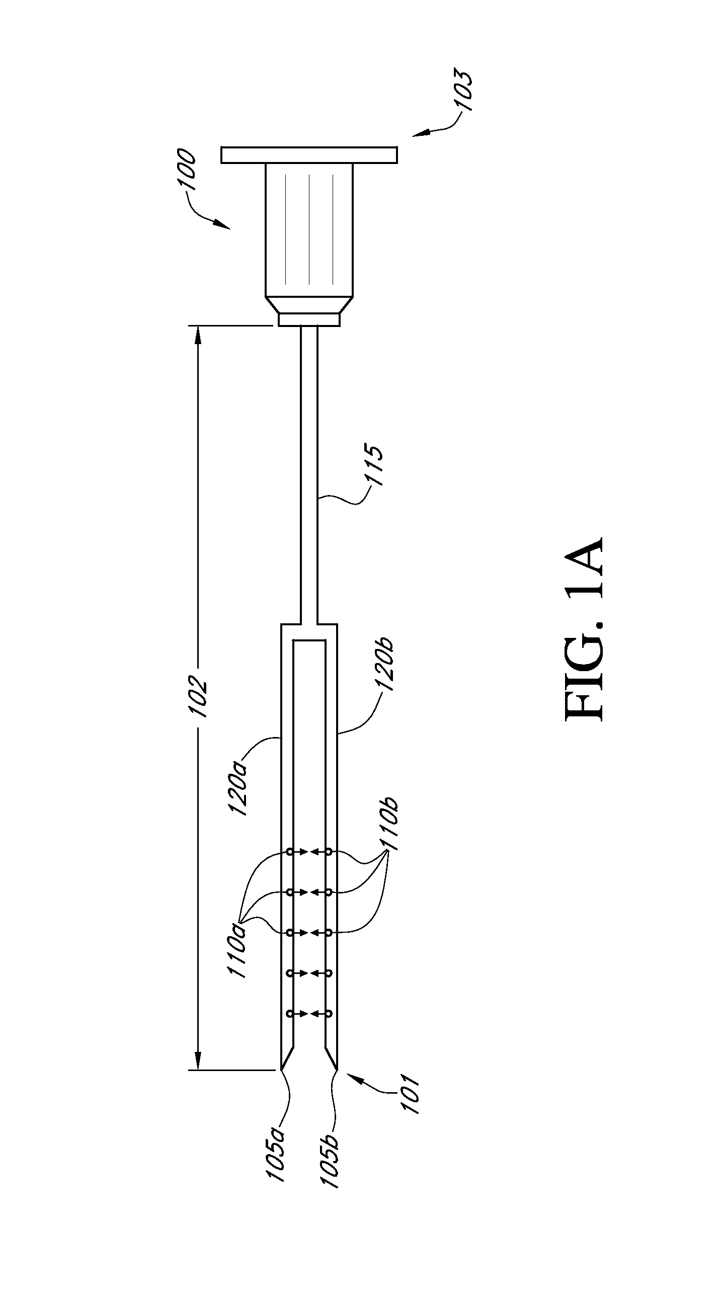Injection needle and device