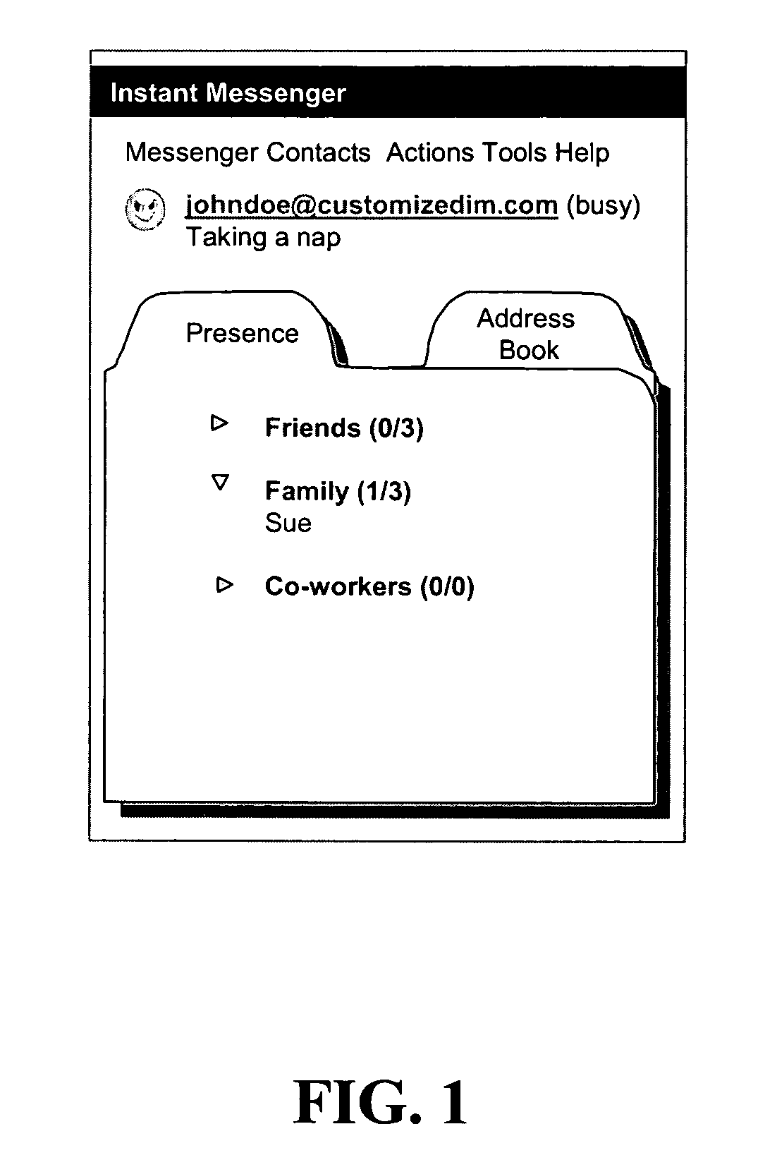 Systems and methods for customized instant messaging application for displaying status of measurements from sensors