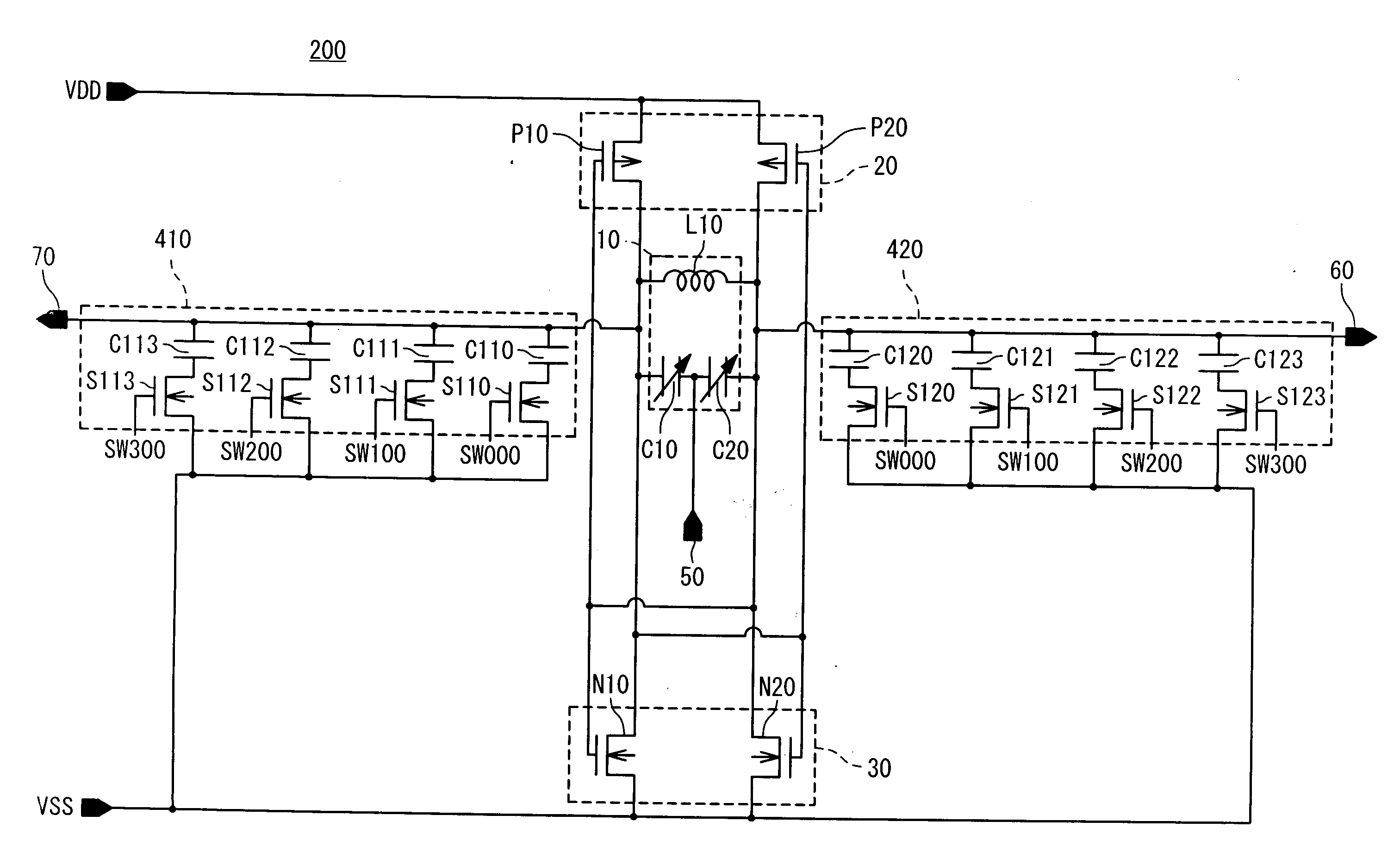 Voltage-controlled oscillator and method of operating the same