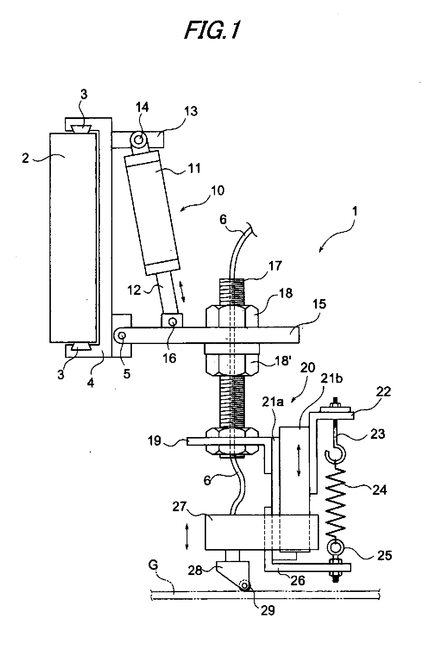 Cutting line on glass sheet providing apparatus