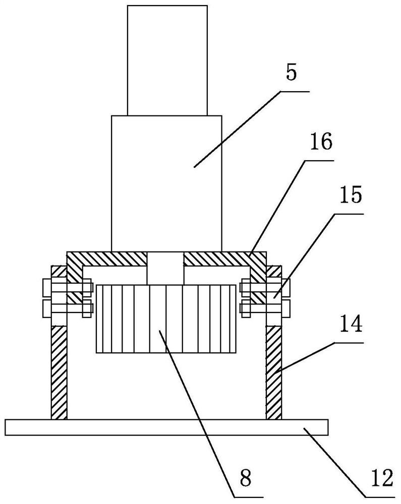 Hydraulic turning overhauling device and method for large vertical axial-flow pump unit