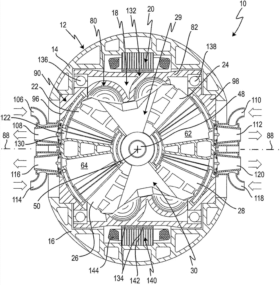Assembly, in particular internal combustion engine or compressor