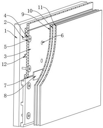 Construction method of high-strength short fiber composite building outer wall heat preservation layer