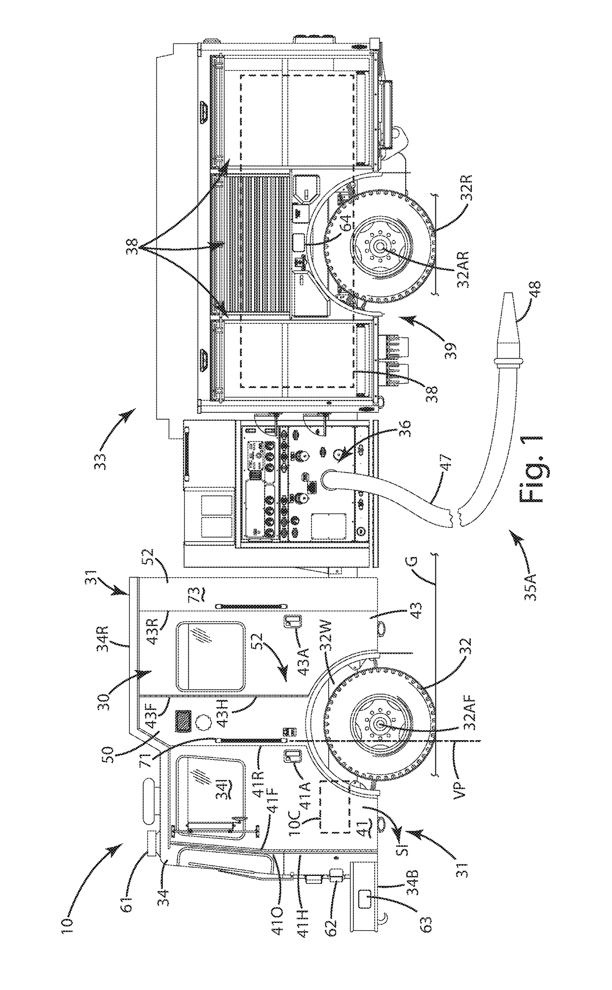 Firefighting or rescue apparatus including an integrated grab handle and signal light