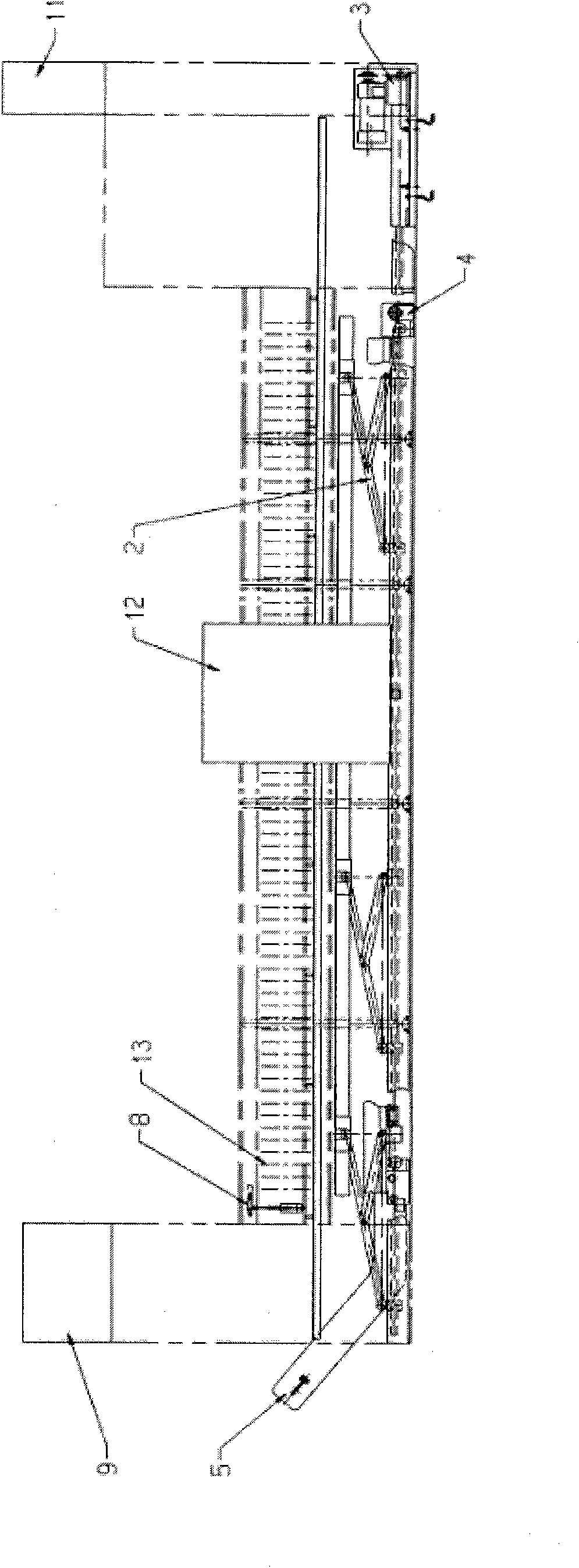 Collective doffing device of ring yarn spinning frame