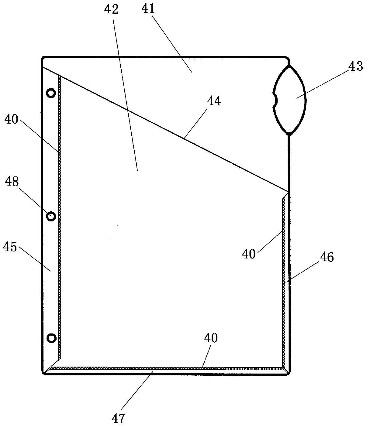 Process method and production equipment for automatic hot-pressing folding edge punching of sorting card