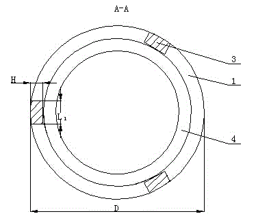 Steel bar connector with inner ring cylindrical space latticed structure and construction method of steel bar connector