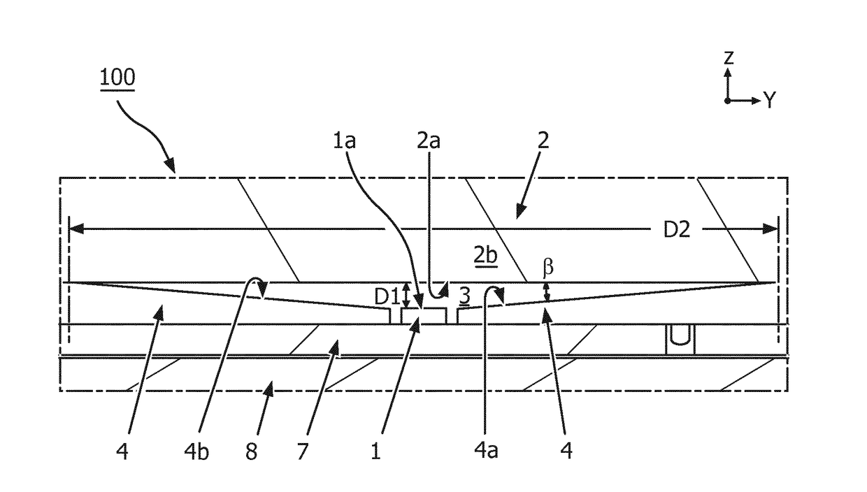 Lighting device for coupling light from a light source into a light guide plate