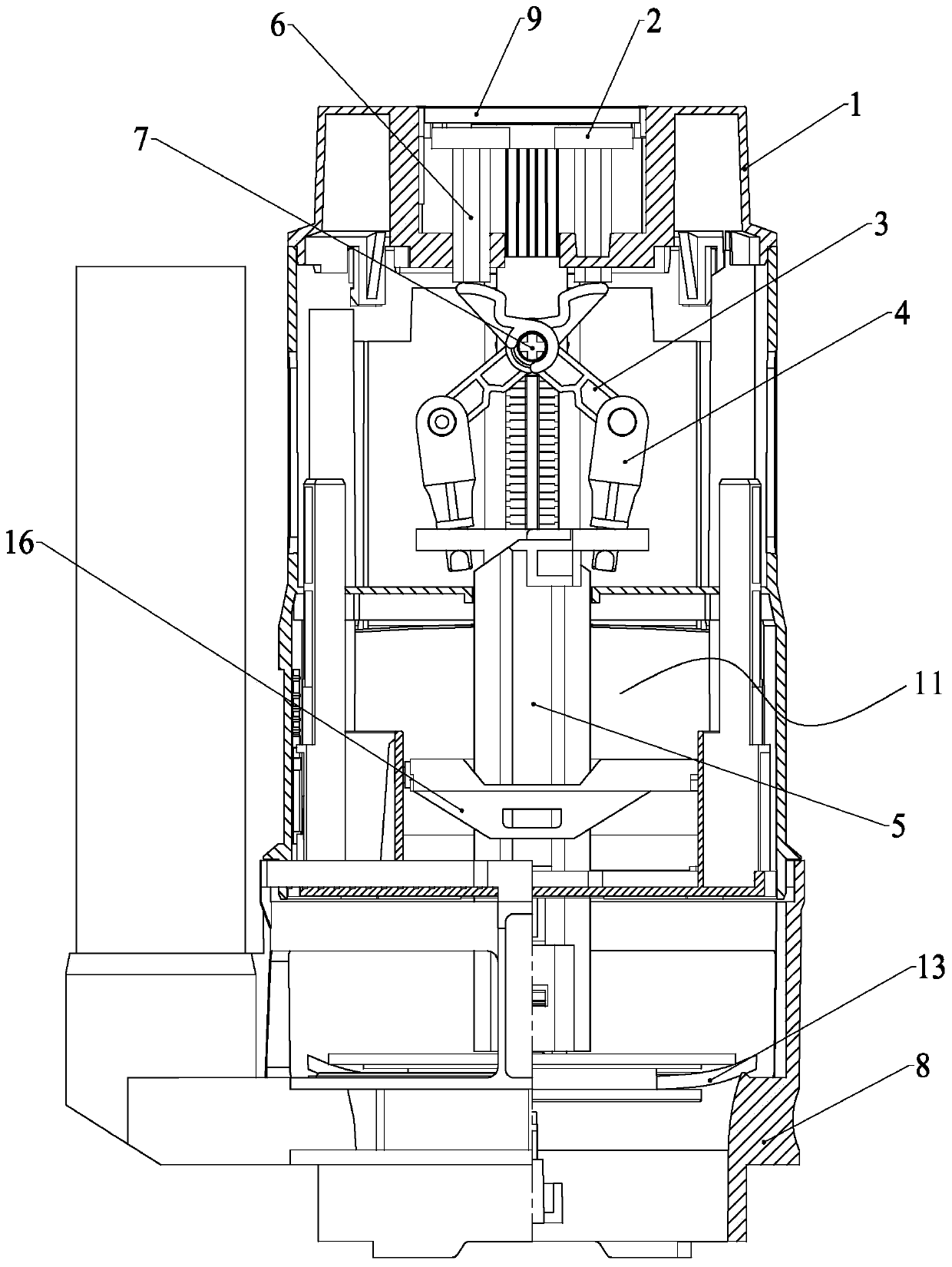 Low-friction labor-saving drain valve lifting mechanism and drain valve thereof
