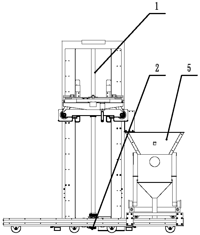 Raw material drug freeze-drying automatic feeding and discharging system
