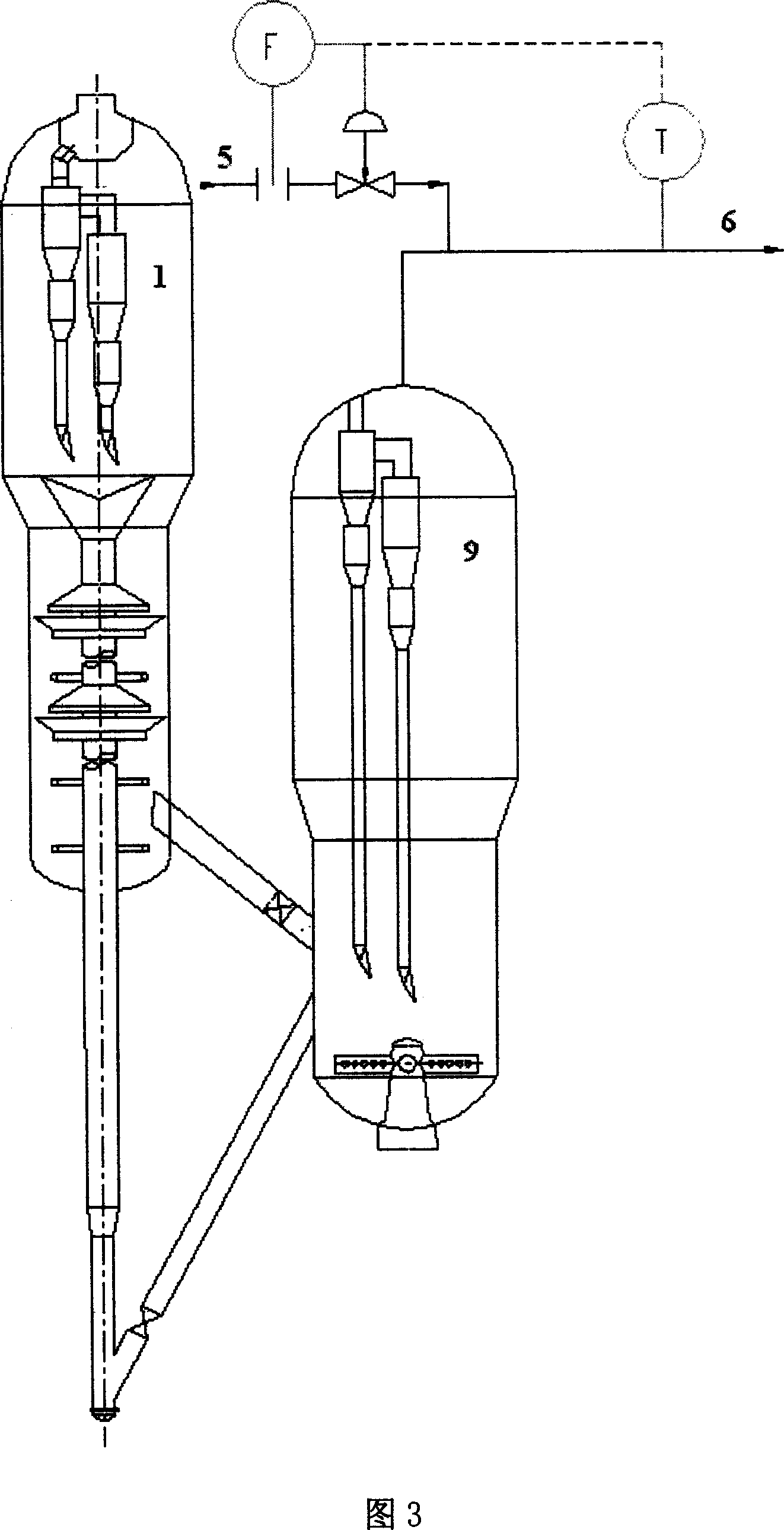 Regeneration technique for fumes and gas flue in imperfect combustion