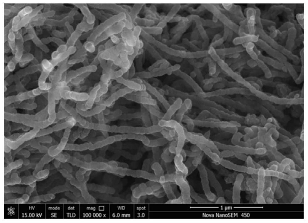 Preparation method of nitrogen-doped carbon nanotube wave-absorbing agent
