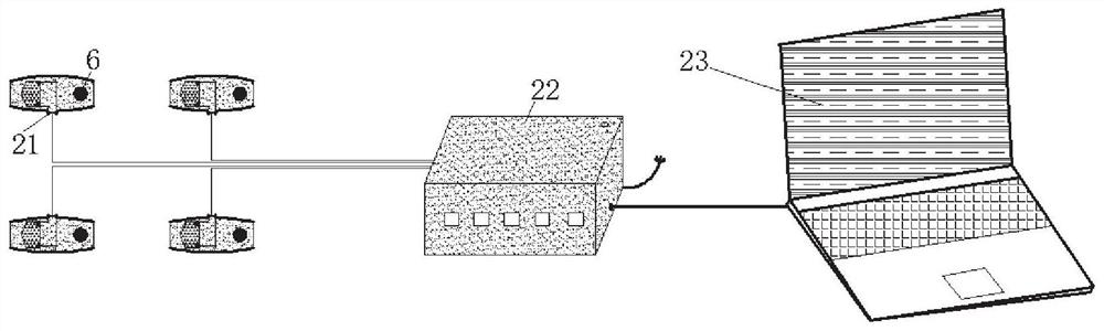 Shield tunnel segment internal micro-damage detection device and method