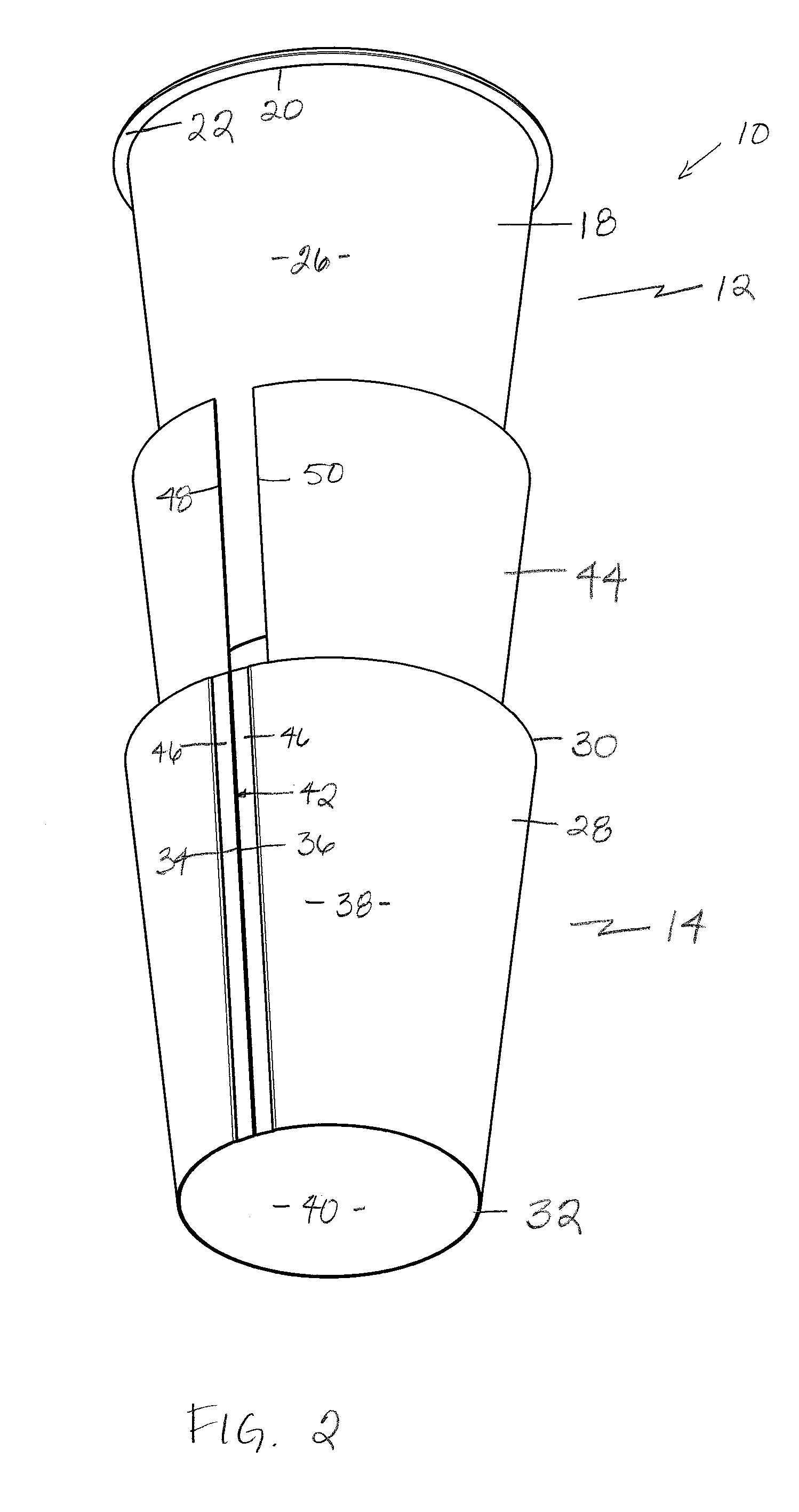 Multi-layer heat insulating container