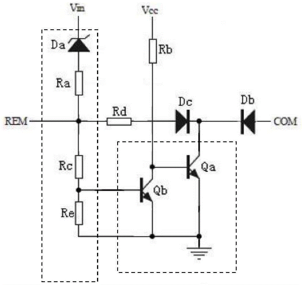 Switch power source remote control circuit