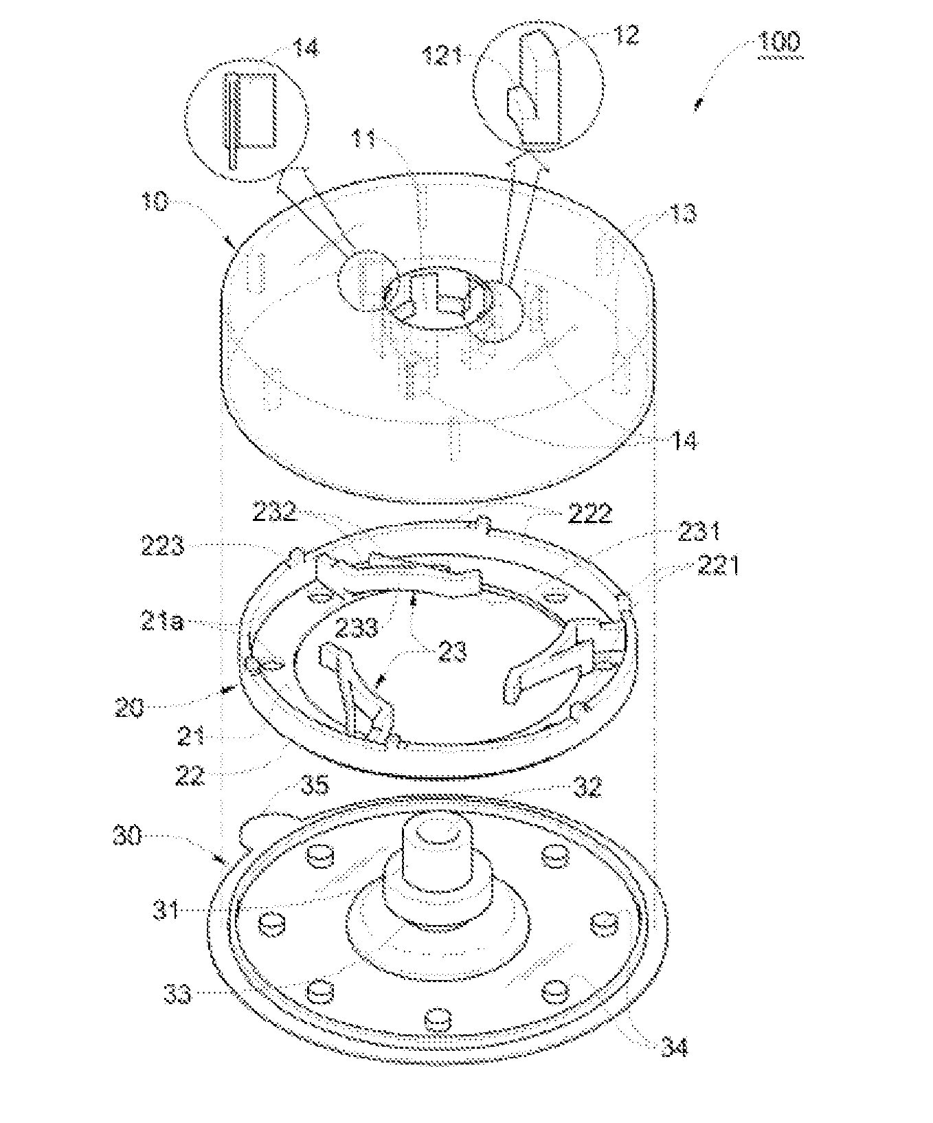 Vacuum adsorbing device