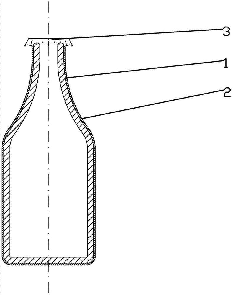 Wrap-type anti-explosion beer bottle label