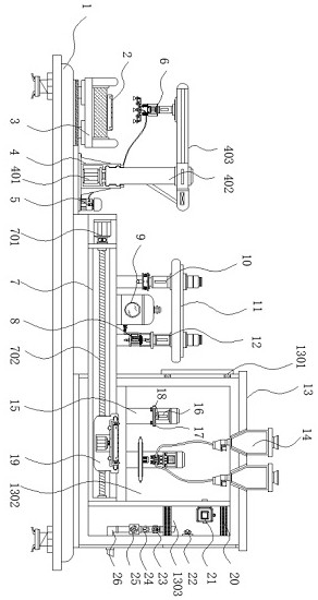 Tai Chi pendant glue injection and paint spraying device capable of conducting depth detection on glue injection groove