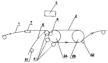 Equipment for producing reflection film with microprism array structure by using annular strip die