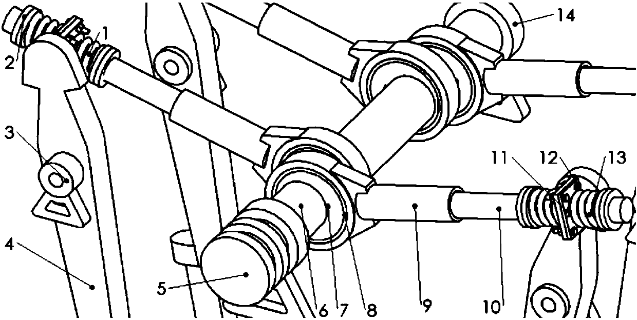 Shock exciting and tamping device and parameter determination method of hydraulic tamping machine