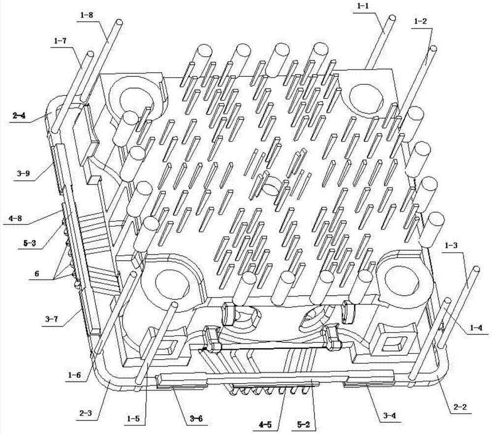 Casting method of hundred-ton ductile cast iron template casting for two-plate injection molding machine