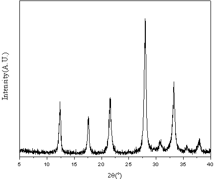 Method for preparing P type molecular sieve by using coal ash as raw material