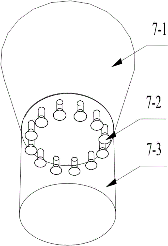 Tower-type device for decomposing ethylene chloride and manufacturing method of key components thereof