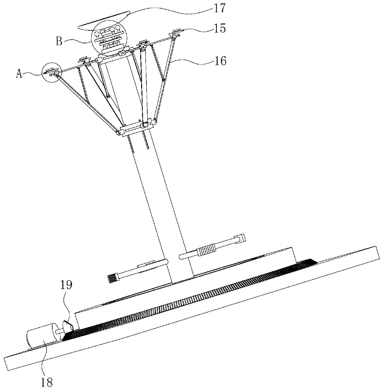 Assembly welding manufacturing machine for large pressure vessel