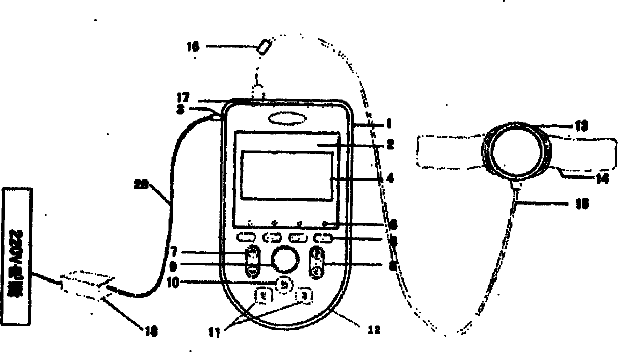 Medicinal atomized moxibustion therapeutic apparatus