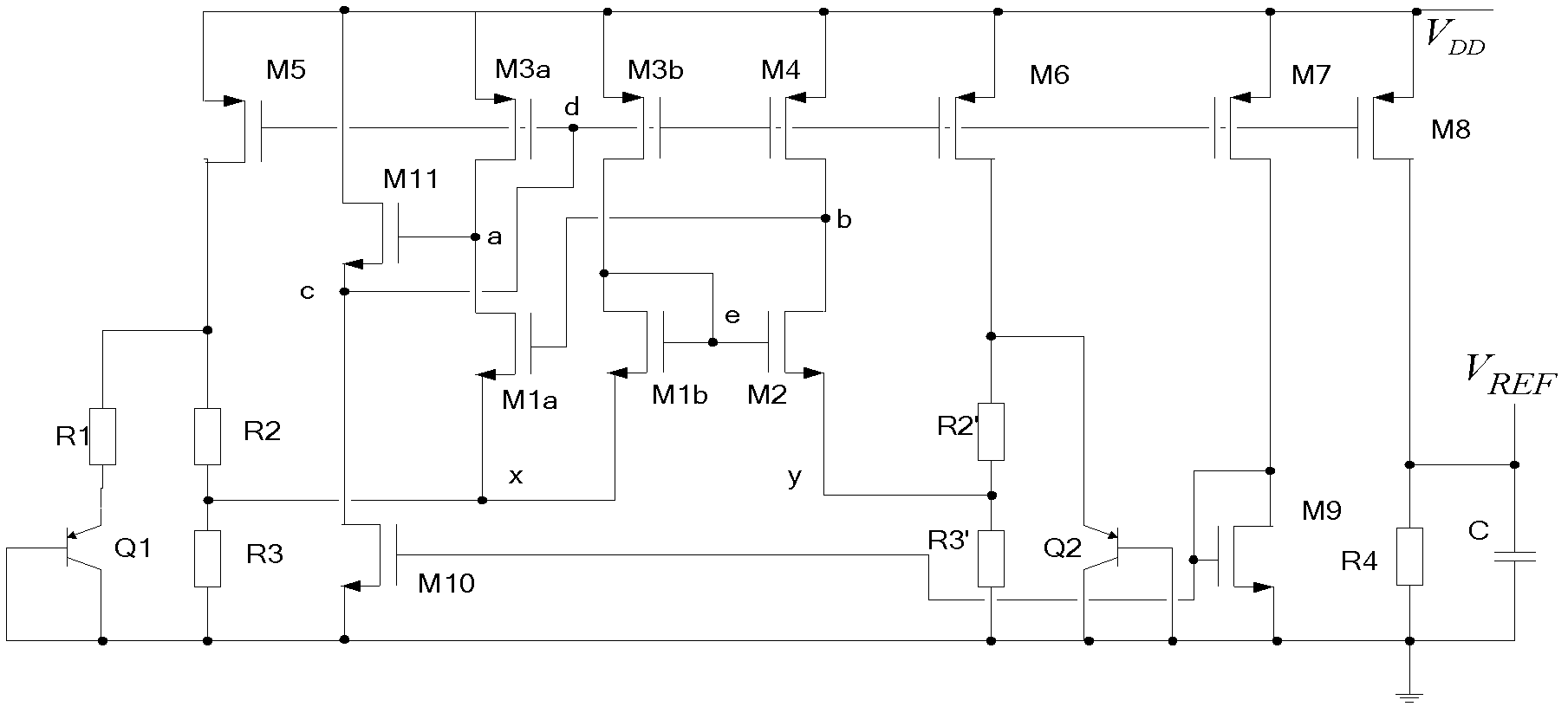 Band gap reference voltage source circuit