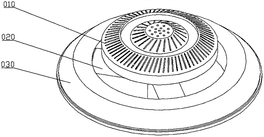 Annular air knife for cleaning inner wall of material container barrel