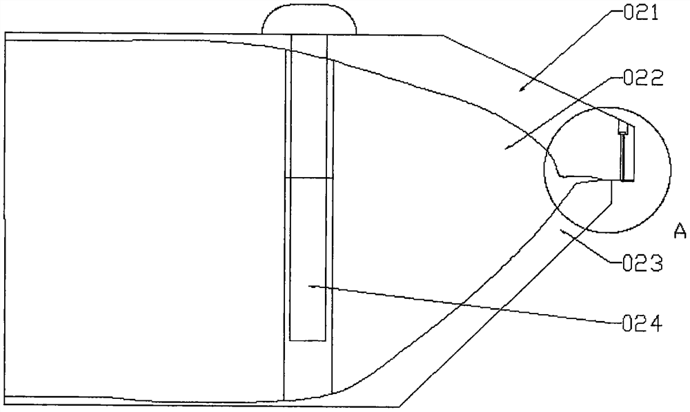 Annular air knife for cleaning inner wall of material container barrel