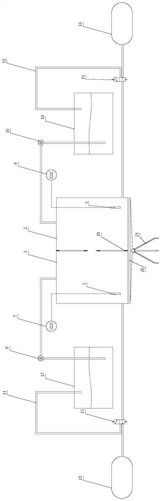 Device for inducing photosynthesis of single-sided leaves