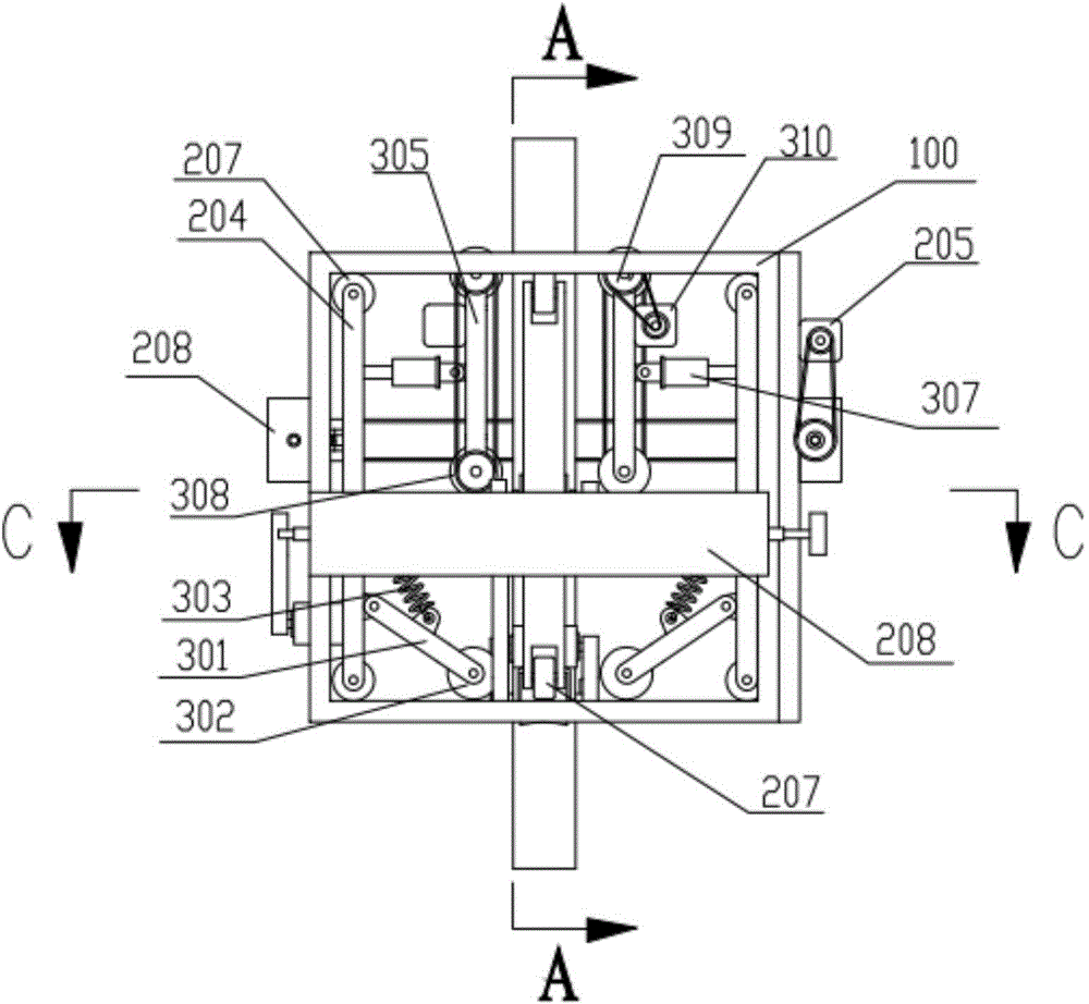 Cable climbing robot