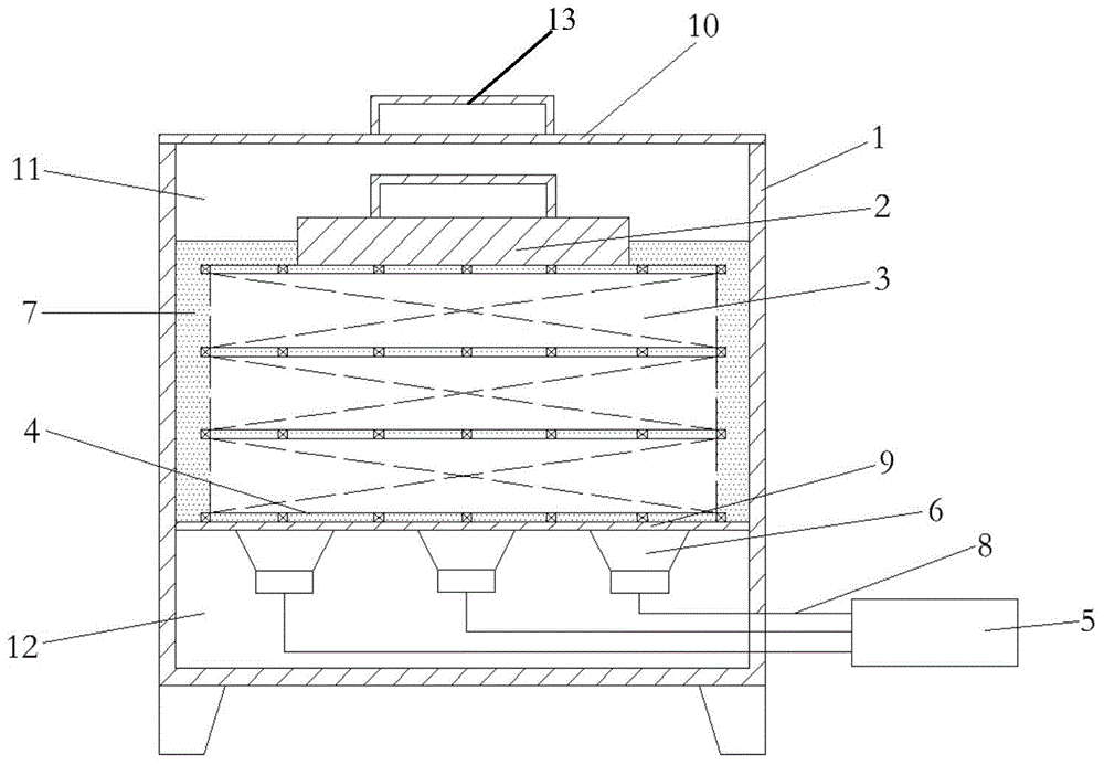 Pretreatment device for improving wood impregnation efficiency and wood impregnation treatment method