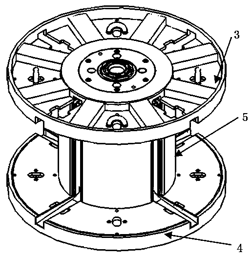 Spirally-guided detachable spool for fastening cone sleeve