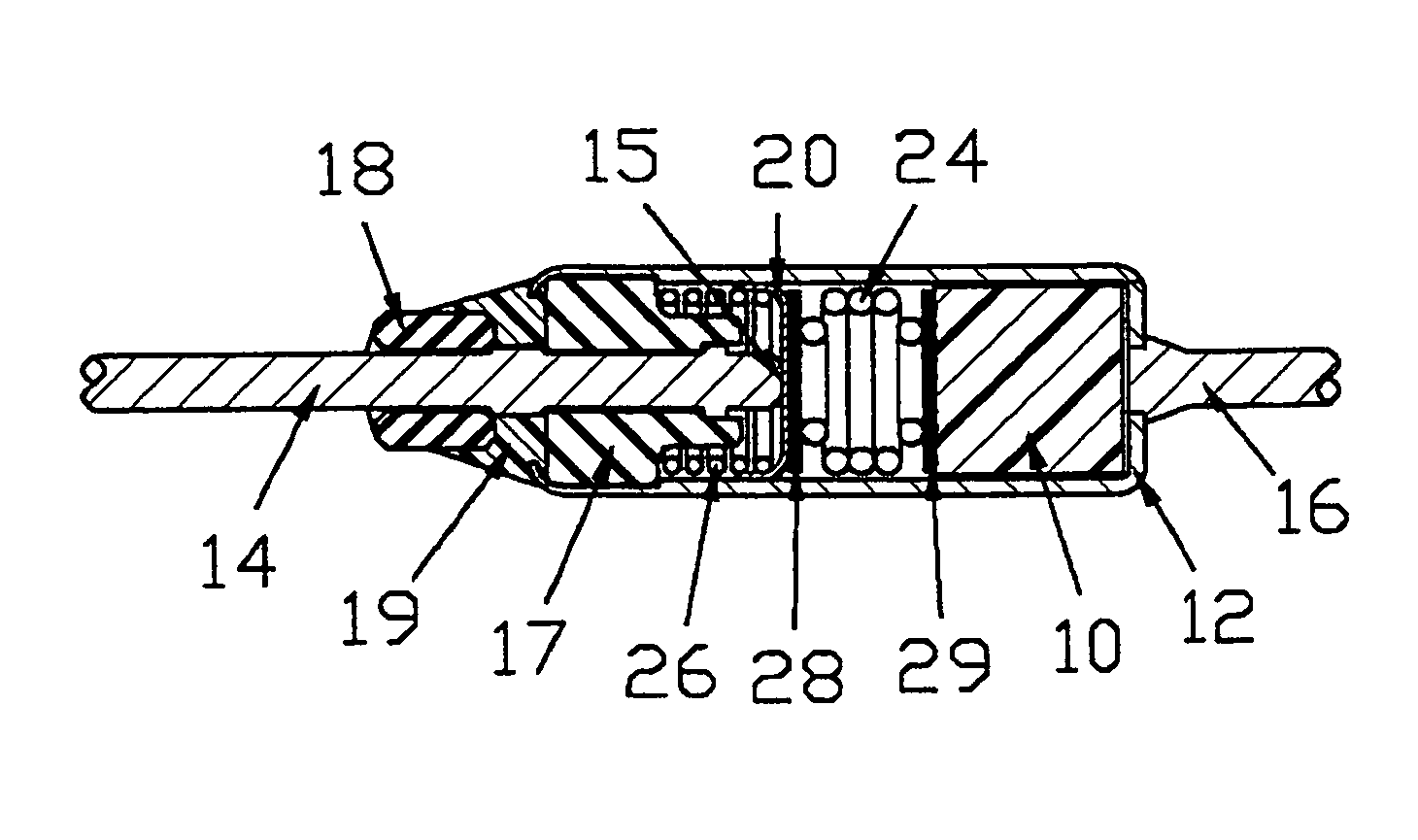 Thermal fuse employing thermosensitive pellet