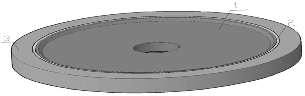 A kind of ceramic bond diamond grinding wheel with low temperature thermosetting adhesion layer and preparation method thereof