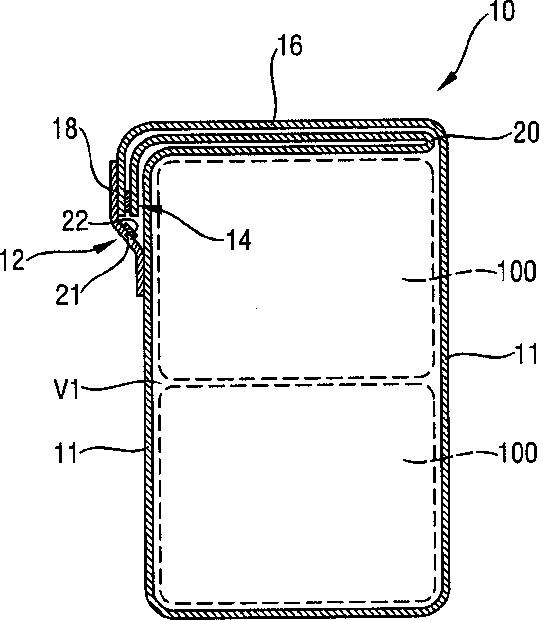 Package for compressible products and method for making the package