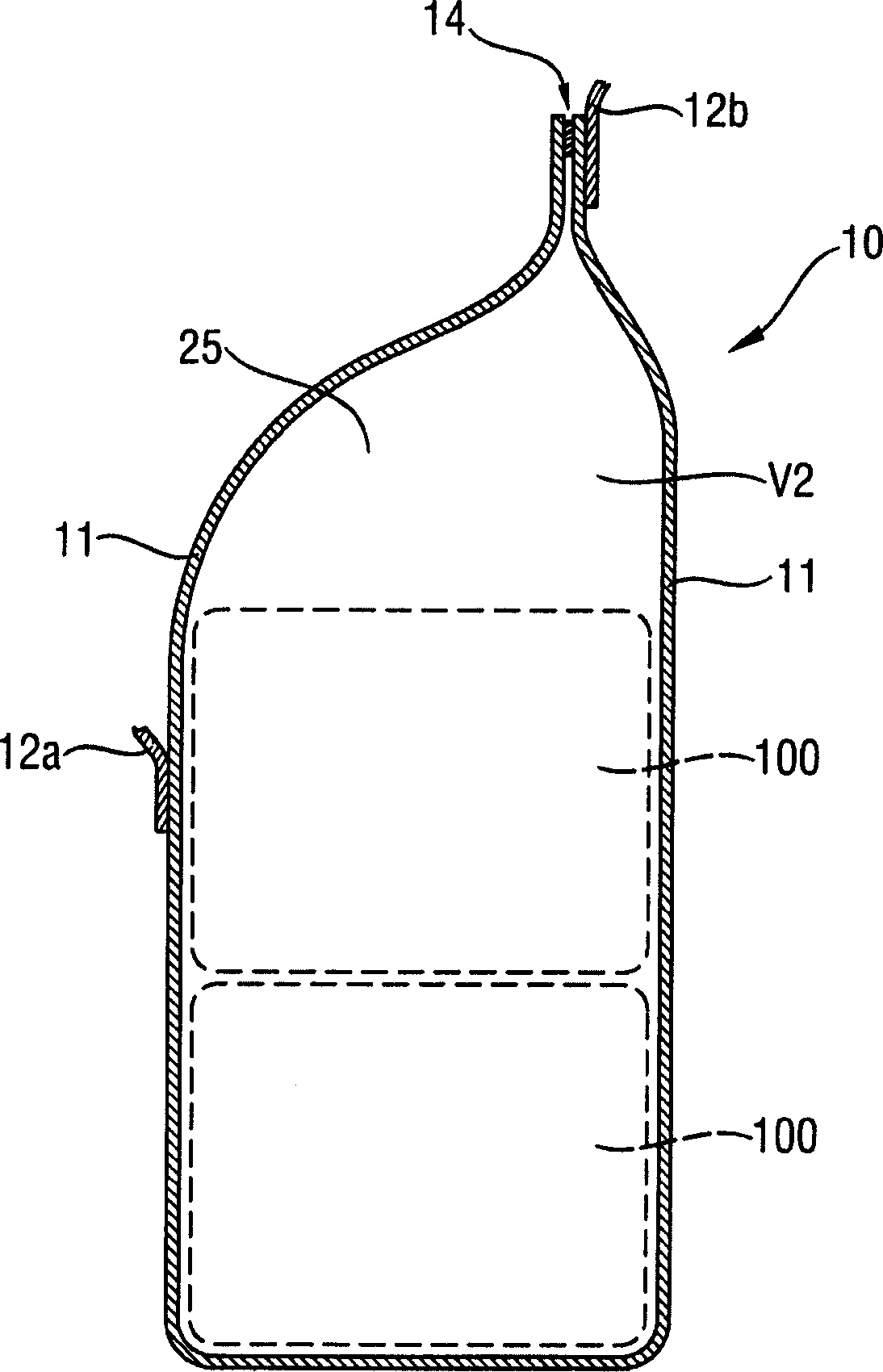 Package for compressible products and method for making the package