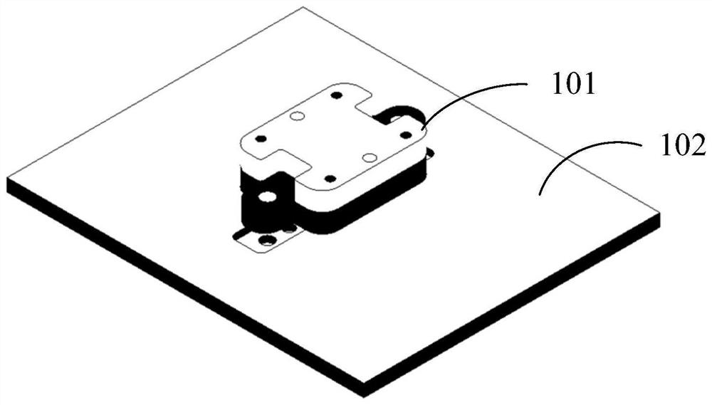 Power tube test crimping device