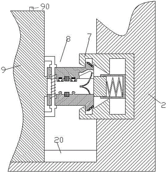 Installing and locking device for electric element