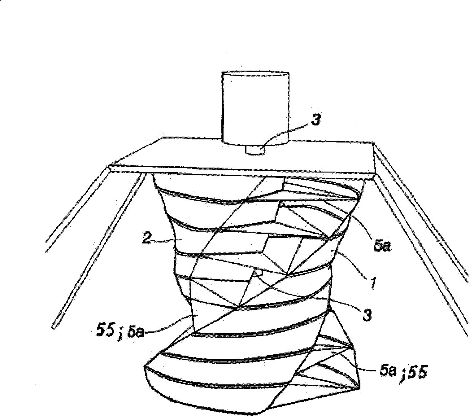Method and apparatus for converting marine wave energy by means of a difference in flow resistance form factors into electricity