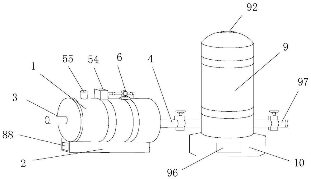 Efficient sewage recovery treatment device