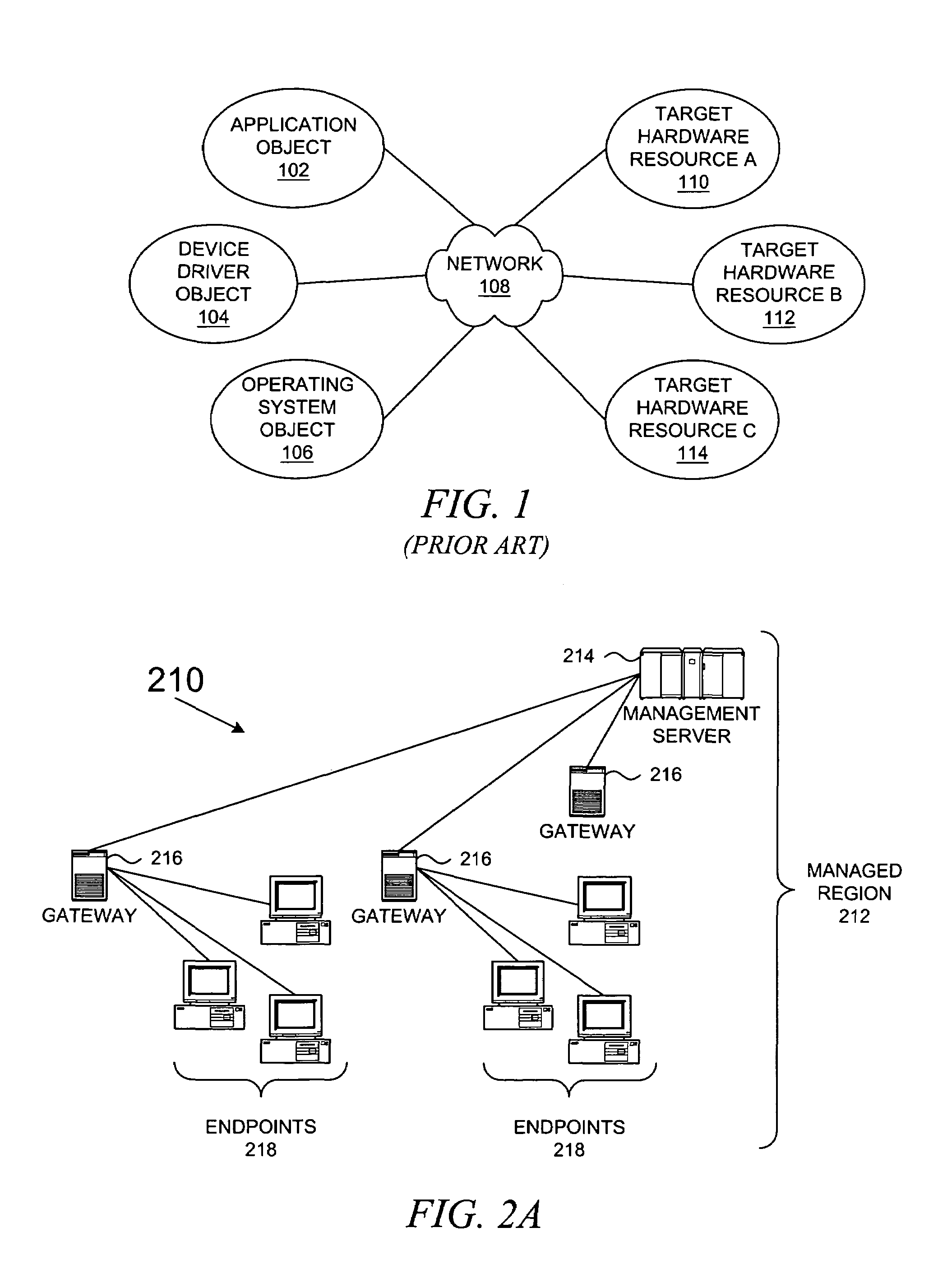 Method and system for network management with platform-independent protocol interface for discovery and monitoring processes